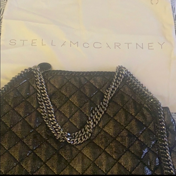 Stella McCartney Falabella Quilted Gunmetal - Picture 6 of 12